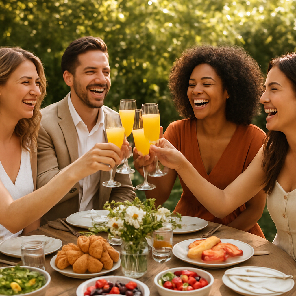 Upscale brunch with friends